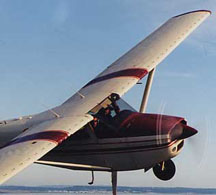 Cessna 185 with Micro VGs on Wing