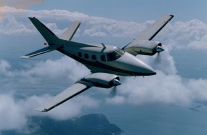 Beechcraft Duke 60 Test Flight with Micro VGs