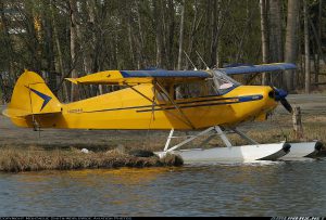 Piper PA-14 on Floats with VGs on Wing