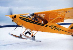 Piper PA-18 on Skis with Micro VGs
